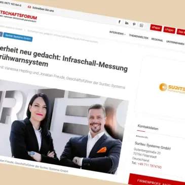 Sicherheit neu gedacht: Infraschall-Messung als Frühwarnsystem